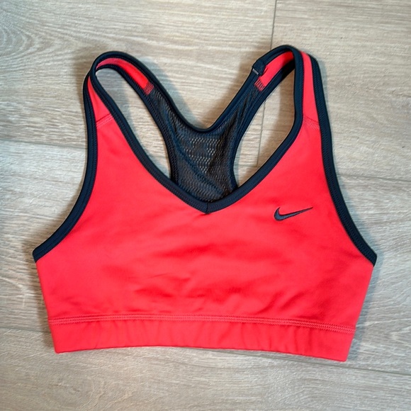 Bright Red Nike Racerback Sports Bra - Picture 1 of 7